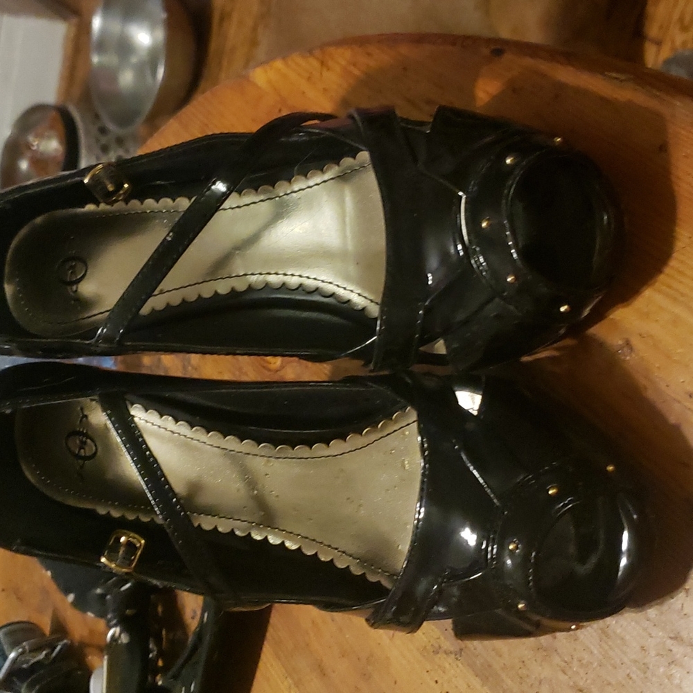 COPY - Joey peekaboo heeled sandals 8 and 1/2 wide